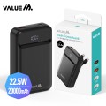 ����� PD 22.5W Ʈ�� ���̺� ��ü�� ���÷��� ���� �������͸� 20000mAh